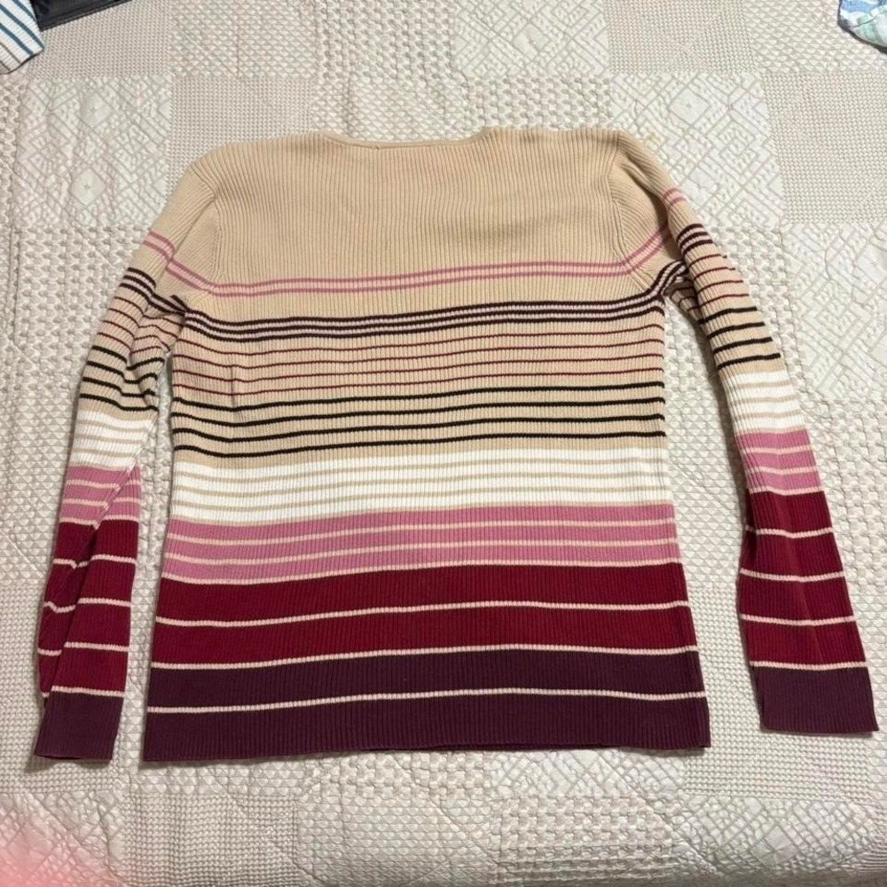 vintage Liz Clairborne tank, pink and pink striped sweater - Picture 4 of 4